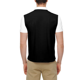 Black & White Men’s Slim Fit Short-Sleeve Polo Shirt-Heavyweight 225g - Tango Boutique