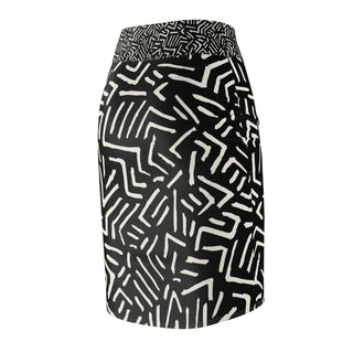 Hand Painted Women's Pencil Skirt (AOP) - Tango Boutique