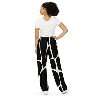 Marble All-over print unisex wide-leg pants - Tango Boutique