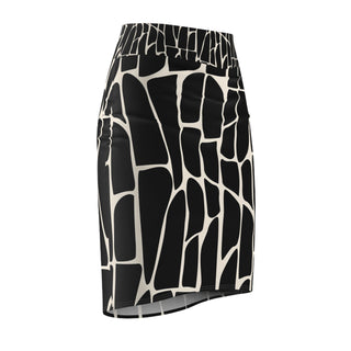 Marble Women's Pencil Skirt (AOP) - Tango Boutique