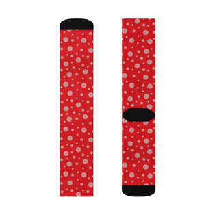 Red & Pink Polka Dots Socks - Tango Boutique