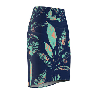 Tropical Pattern Women's Pencil Skirt - Tango Boutique