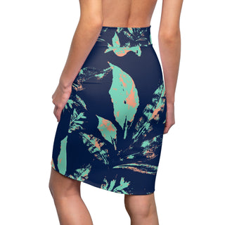 Tropical Pattern Women's Pencil Skirt - Tango Boutique