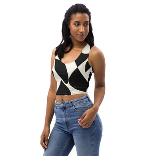 Black & White Tango Crop Top - Tango Boutique