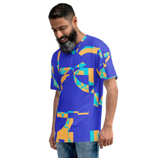 Blue Geometric Tango Men's t-shirt - Tango Boutique