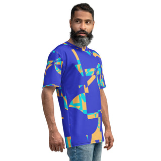 Blue Geometric Tango Men's t-shirt - Tango Boutique