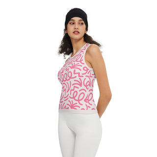 Doodle Women’s Seamless Knit Slim-Fit Crop Tank Top - Tango Boutique