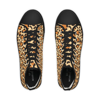 Leopard Men's High Top Sneakers - Tango Boutique