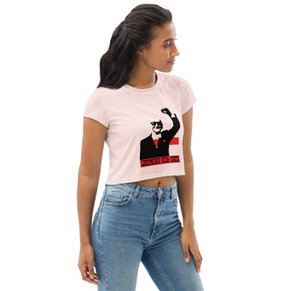 Pugliese not dead All-Over Print Crop Tee - Tango Boutique