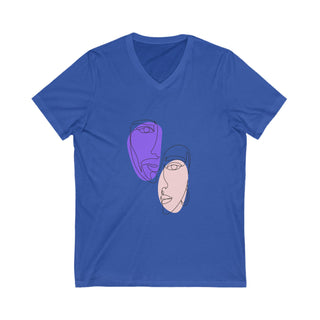 Unisex Jersey Short Sleeve V-Neck Tee - Tango Boutique