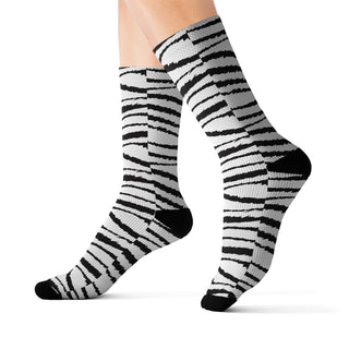 Zebra Pattern Socks - Tango Boutique