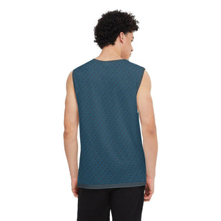 Zigzag Men's Seamless Knit Tank Top - Tango Boutique