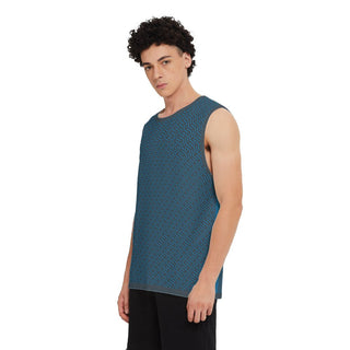 Zigzag Men's Seamless Knit Tank Top - Tango Boutique